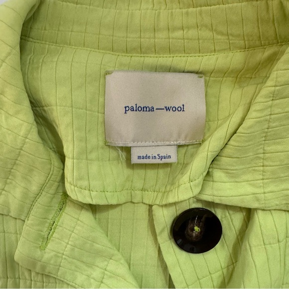 Paloma Wool Lime Green Baron Button Front Jacket - Picture 7 of 8